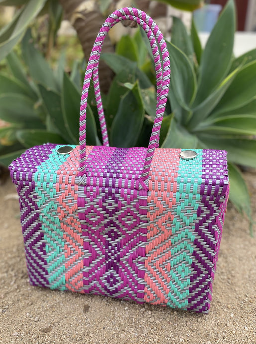 Fabric tote bag handwoven in Mexico, Valexico