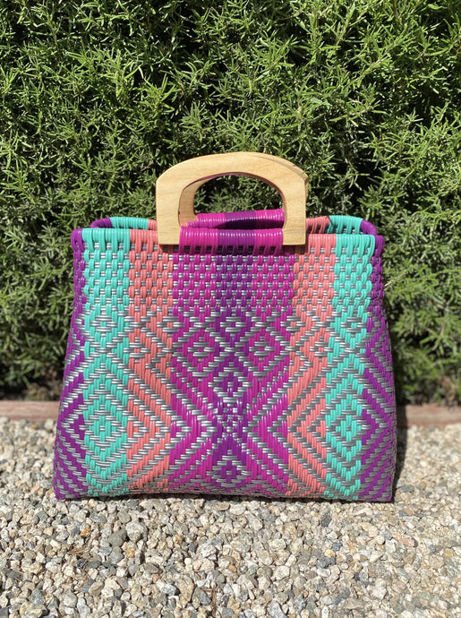 Fabric tote bag handwoven in Mexico, Valexico